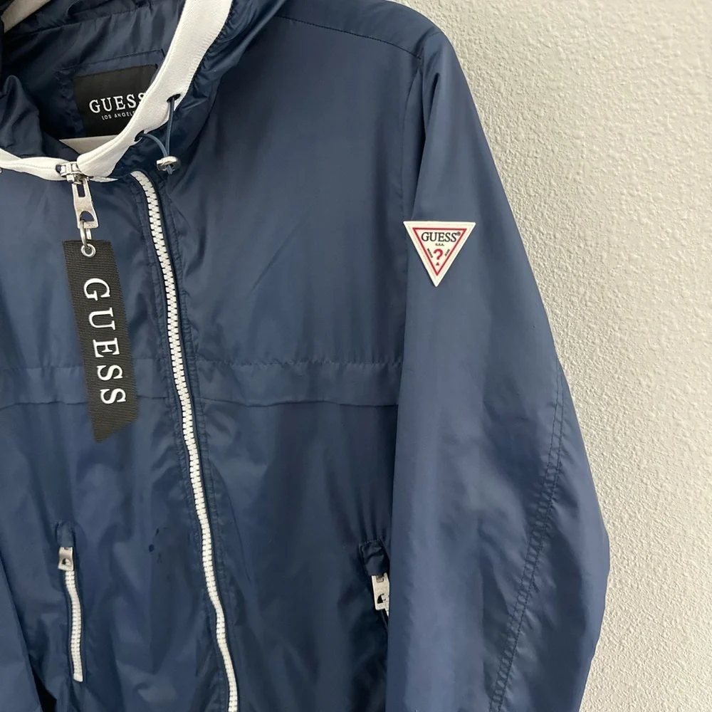 INC International Concepts Gray Faux Fur Varsity Jacket - Picture 2 of 11